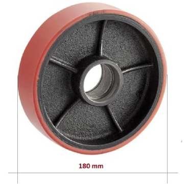 Polyuretánové koleso riaditeľné 180 mm • pre paletový vozík