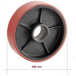 Polyuretánové koleso riaditeľné 180 mm • pre paletový vozík
