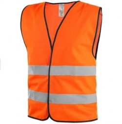 Oranžová výstražná vesta - XL