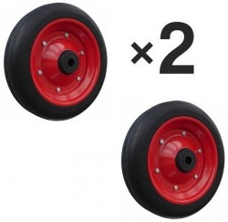 2× Vollgummiräder 300mm (für Sackkarren)
