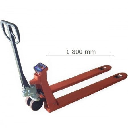 Długi wózek paletowy BFC6-7-1800s • Z WAGĄ