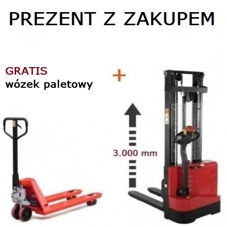 Wózek masztowy CDD1030Ms • ELEKTRYCZNY układacz