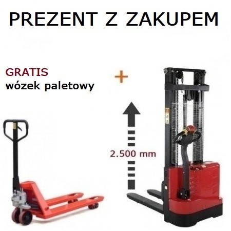 Wózek masztowy CDD1025Ms • ELEKTRYCZNY układacz