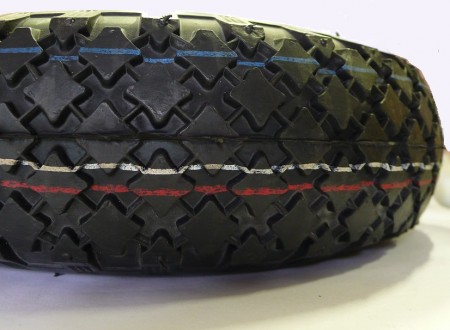 2x Profesjonalne nadmuchiwane koło bezdętkowe BAN 260mm 04B • do wózka taczkowego