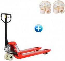 Podstawowy wózek paletowy DB2m + Komplet kół nylonowych