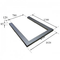 Waga paletowa do 3,0 t • STAL NIERDZEWNA
