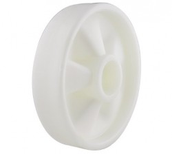 2× Nylonowe koło sterujące 200×50 mm + 4× Łożysko • do wózka paletowego