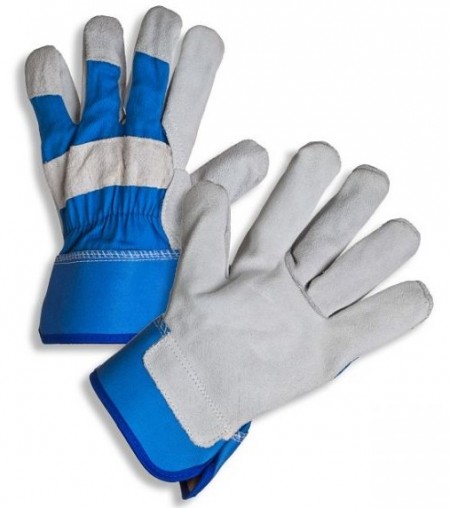 Kombinované ochranné pracovní rukavice DP09 • z hovězí štípenky