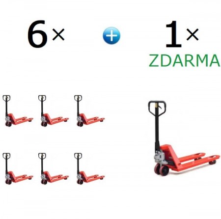 6× paletový vozík BF-ARv + 1× paletový vozík BF-ARv ZDARMA