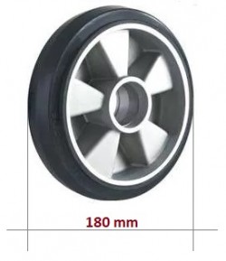 Gumové řiditelné kolo 180mm • pro paletový vozík