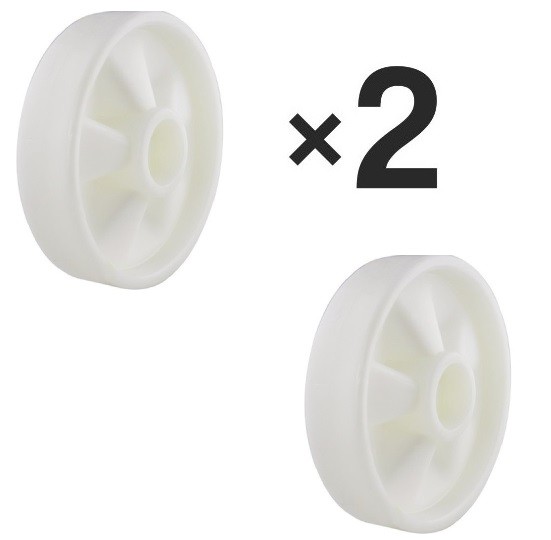 2x 200x50 mm irányítható nejlon kerék • raklapkocsikhoz