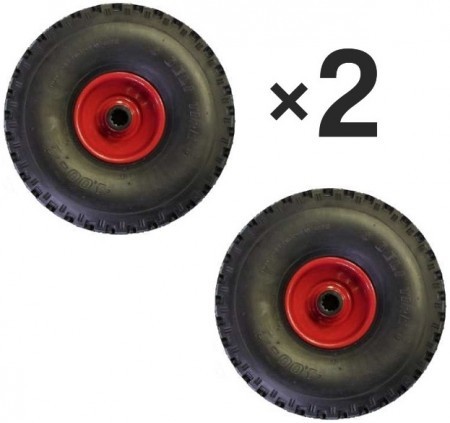 2x BAN 300mm felfújható, belső nélküli kerék • malomkocsikhoz