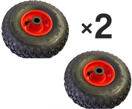 2x BAN 260mm felfújható, belső nélküli kerék • malomkocsikhoz