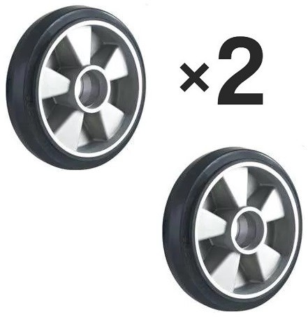 2x  200 mm irányítható gumikerék • raklapkocsikhoz