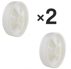 2x 200x50 mm irányítható nejlon kerék • raklapkocsikhoz