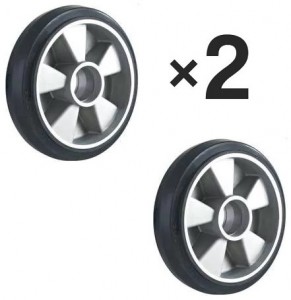 2x  200 mm irányítható gumikerék • raklapkocsikhoz