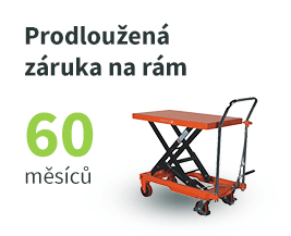 60 měsíců prodloužená záruka na rám